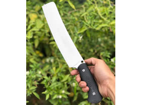 Dao chopper Bladesport thép D2 crucible vỏ da veg cán micatar