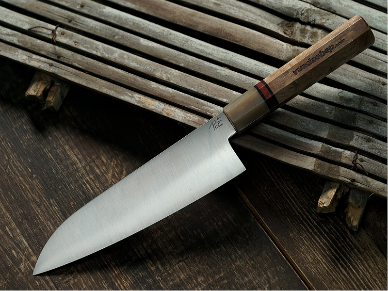 Dao santoku 18 đa năng bếp gia đình thép N690 không rỉ Bohler 